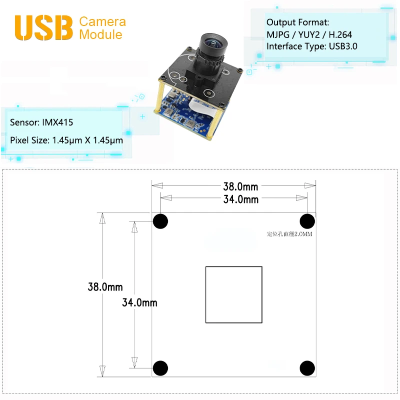 8MP Sony IMX415 USB 30 Camera Module 1 8MP Sony IMX415 USB 30 Camera Module 1